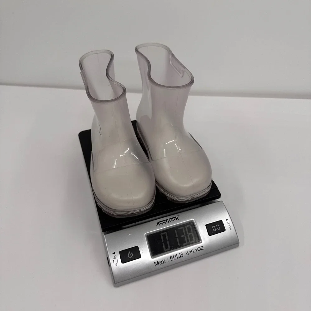 Mini Melissa‎ Kids Size 10 Translucent Clear Welly Wellington Rain Boots
